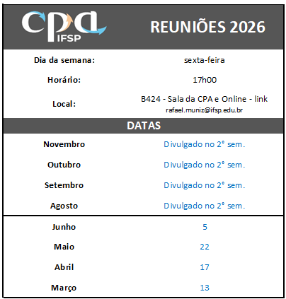 CPA calendario 2026 1sem