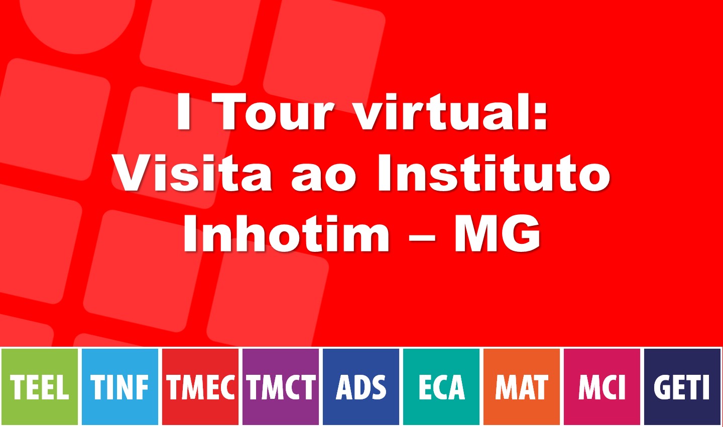 I Tour virtual: Visita ao Instituto Inhotim – MG – 22/06, 17h.